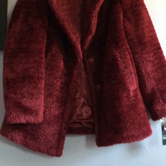 French Connection Faux Fur Notch Collar Coat - Picture 5 of 10